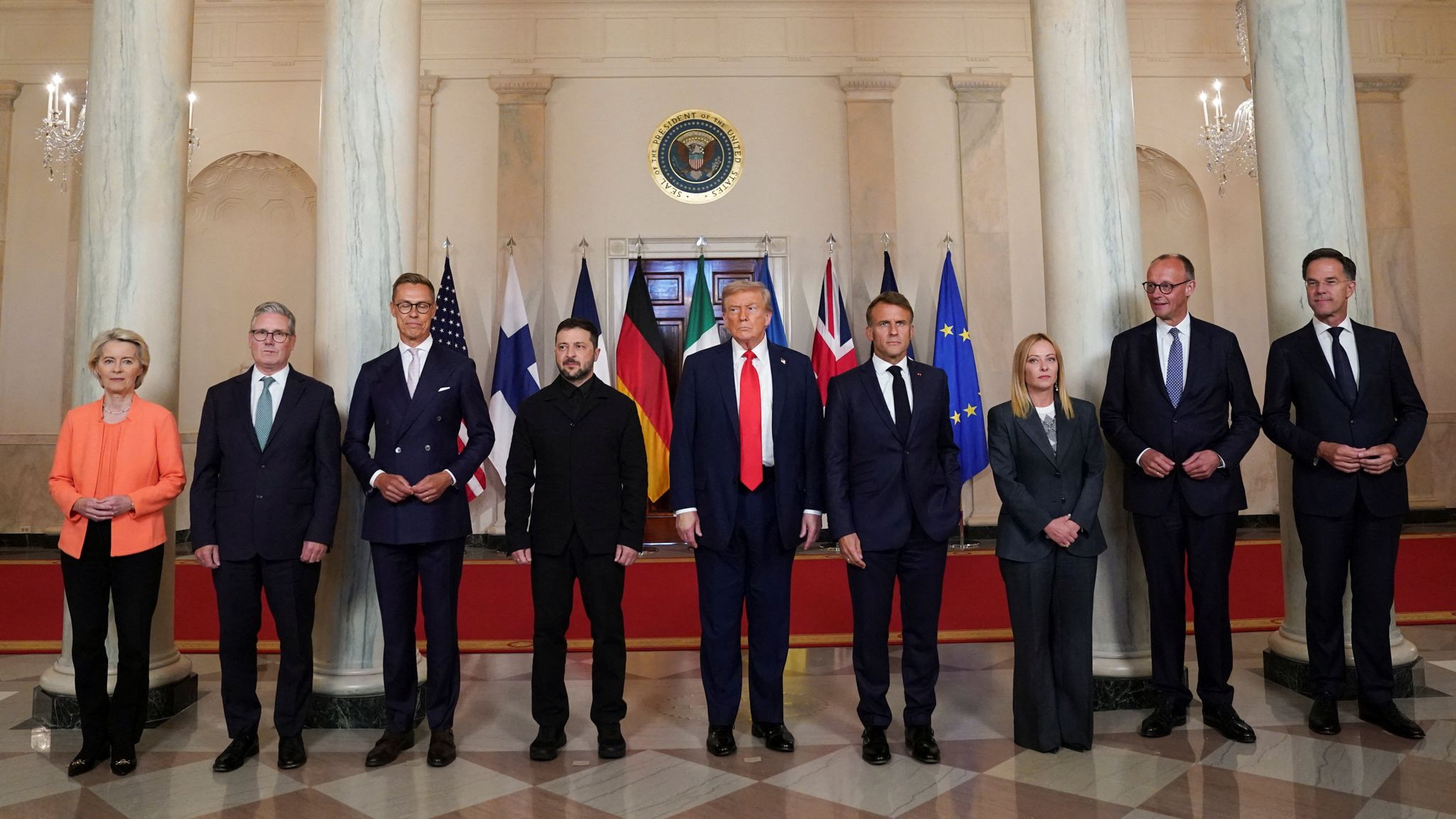 Trump, Zelenskyy, and European Leaders Discuss Ukraine Security Guarantees and Peace Talks